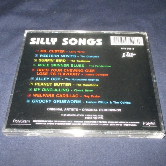 Silly Songs from Various Artists on cd (Polygram Group Canada, 1992) - Picture 3 of 3